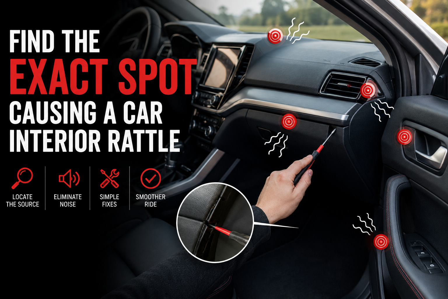 How to find where the rattling noise is coming from