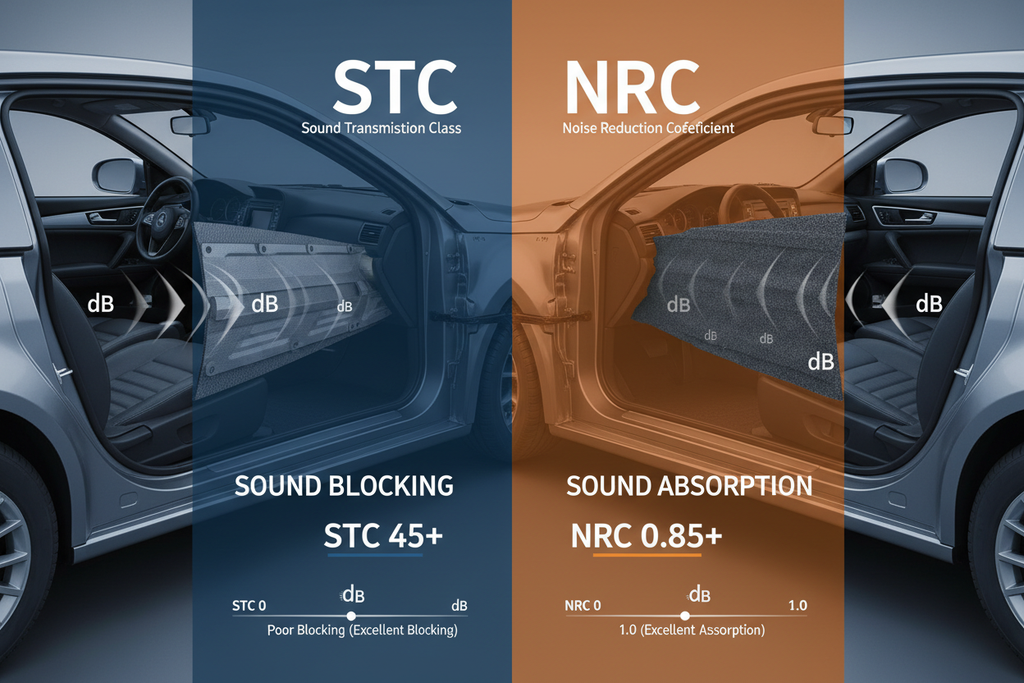 Decoding STC and NRC Ratings: What They Mean for Car Soundproofing