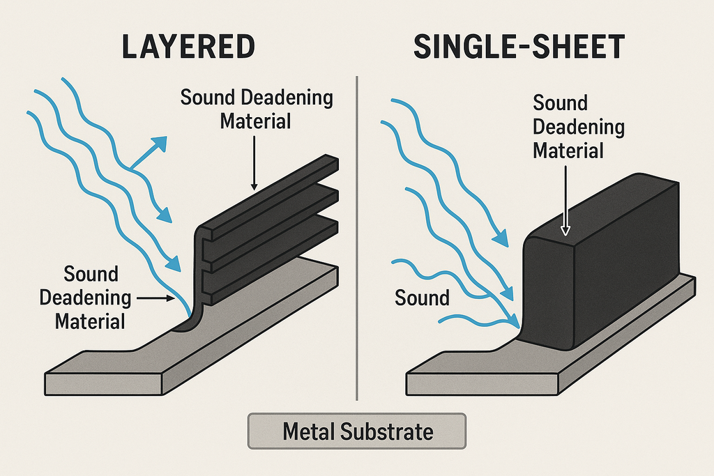 Layered vs. Single-Sheet Sound Deadening