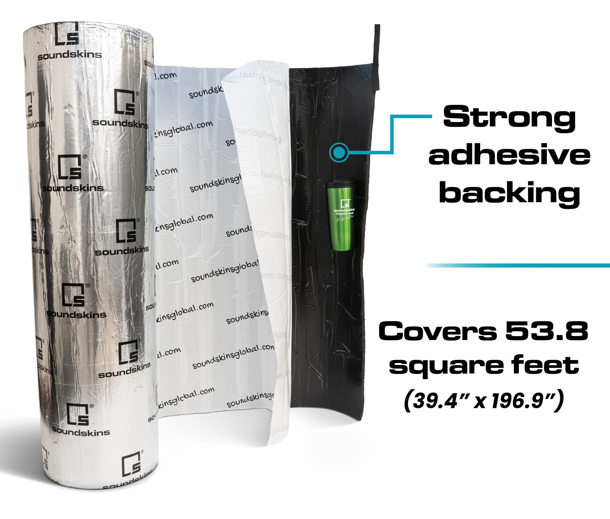 SoundSkins Heat Shield – 54 sq ft Dual‑Layer Thermal Acoustic