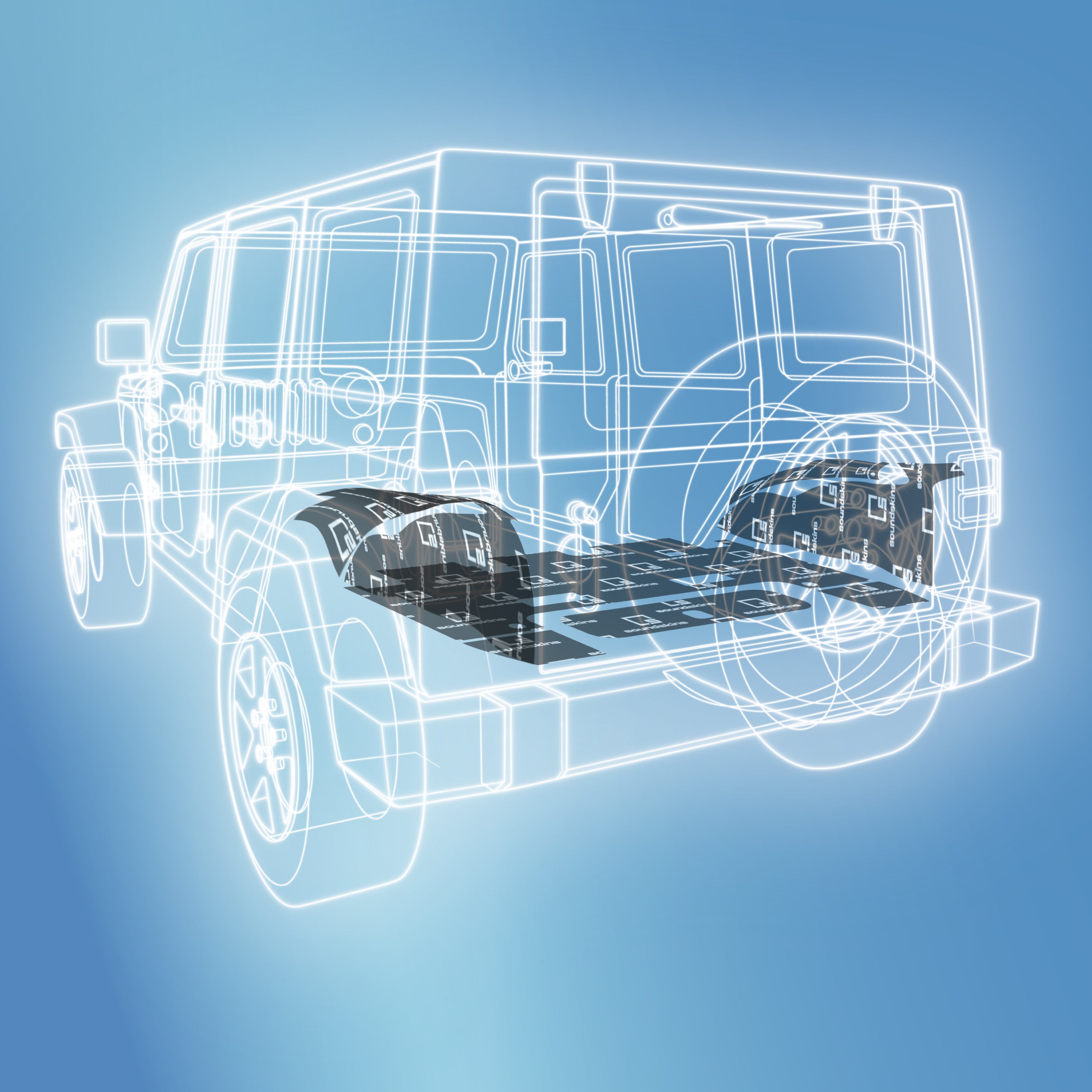 Jeep Wrangler JK Trunk Template Kit | 2007-2018