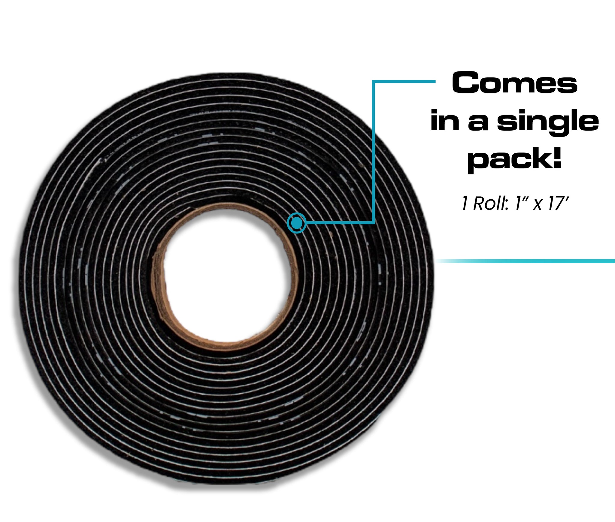 SoundSkins Silent Strip 1″ Closed‑Cell Foam Tape – 17 ft Roll